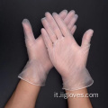 Pvc vinil pulite trasparenti guanti in vinile senza polvere